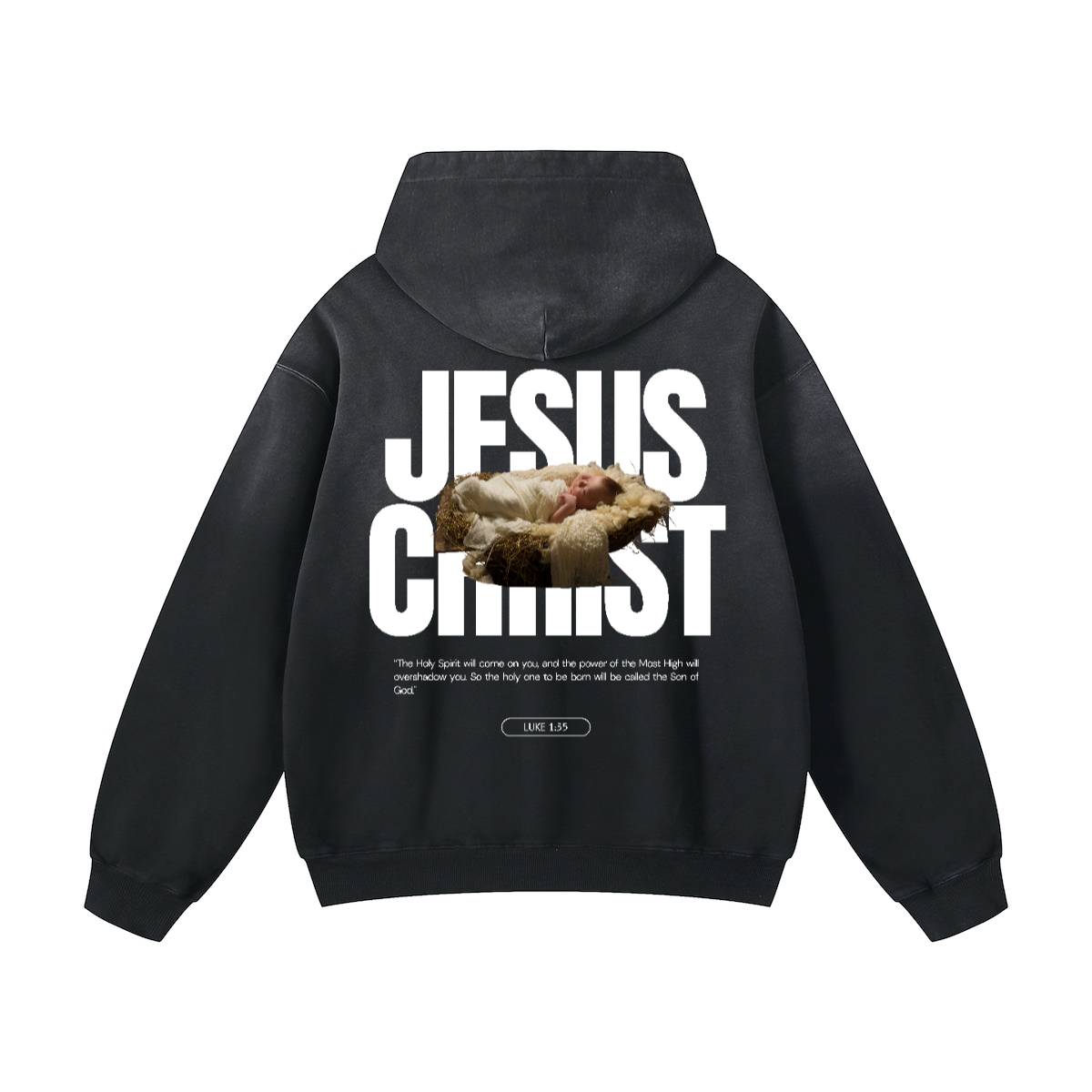 Evokes Jesus Christ Heavyweight Sun Faded Gradient Hoodie
