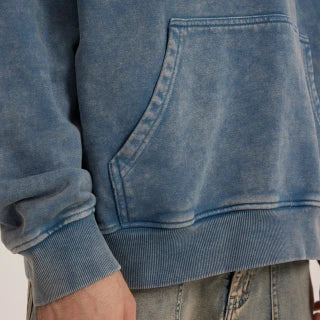 Evokes Virgin Mary Heavyweight Oversized Faded Hoodie