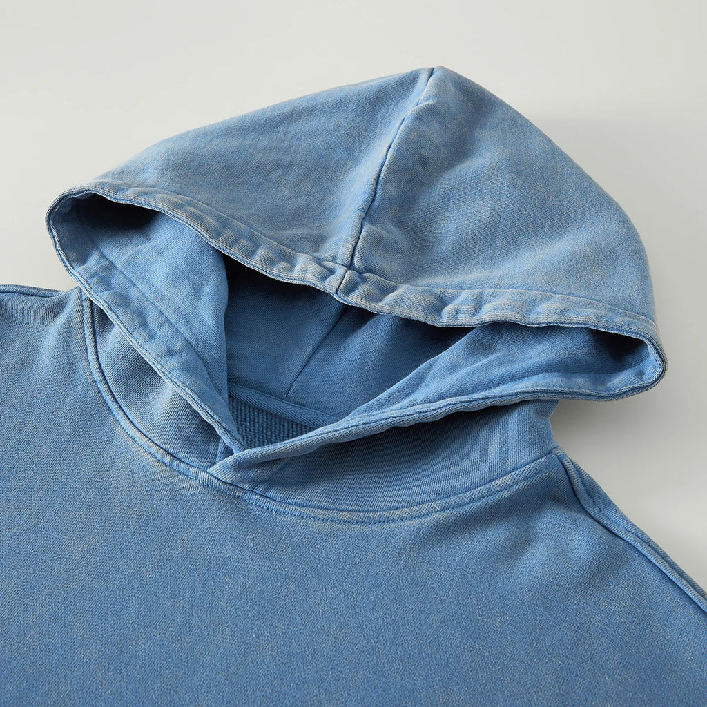 Evokes Virgin Mary Heavyweight Oversized Faded Hoodie